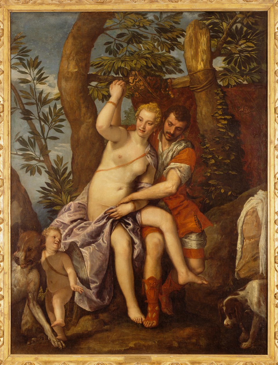 Vénus e Adónis de (1528-88) (and studio) Veronese