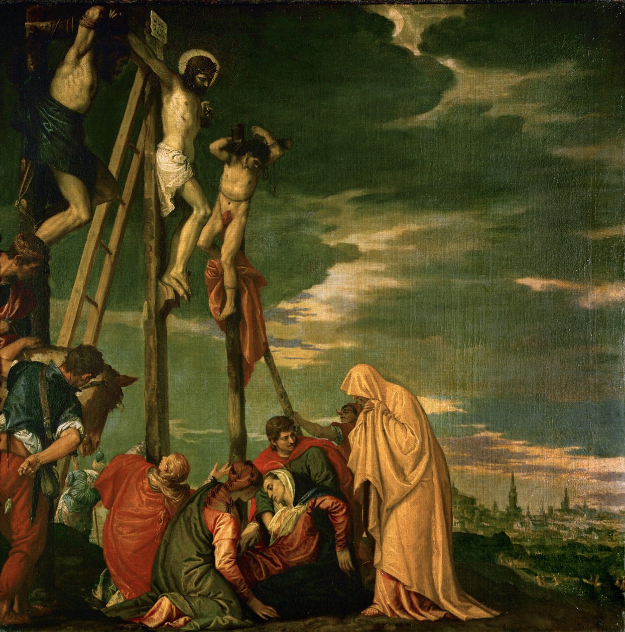 Cristo no Monte Calvário ... de (1528 88) Veronese