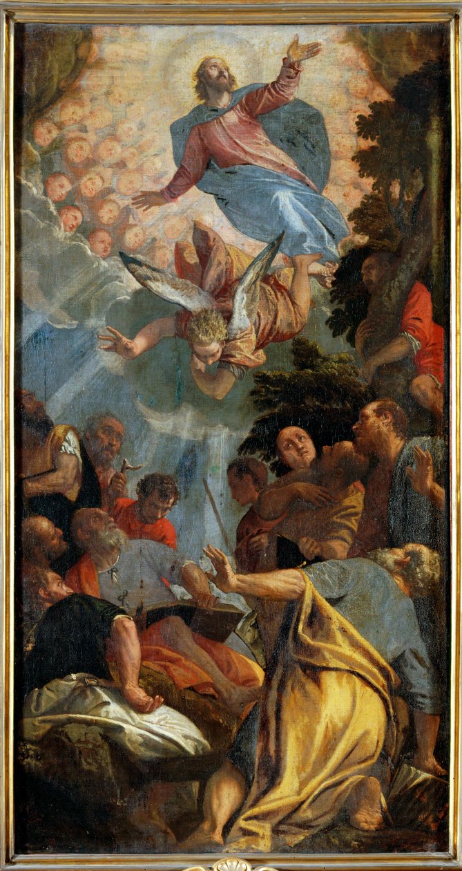 Ascensão de Cristo (pintura sobre tela) de (1528-88) Veronese