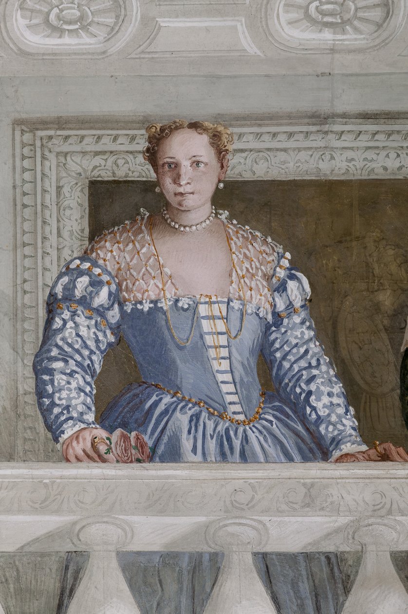 Donna Barbaro e a sua enfermeira, a Sala do Olimpo, detalhe de 2632651 de Veronese