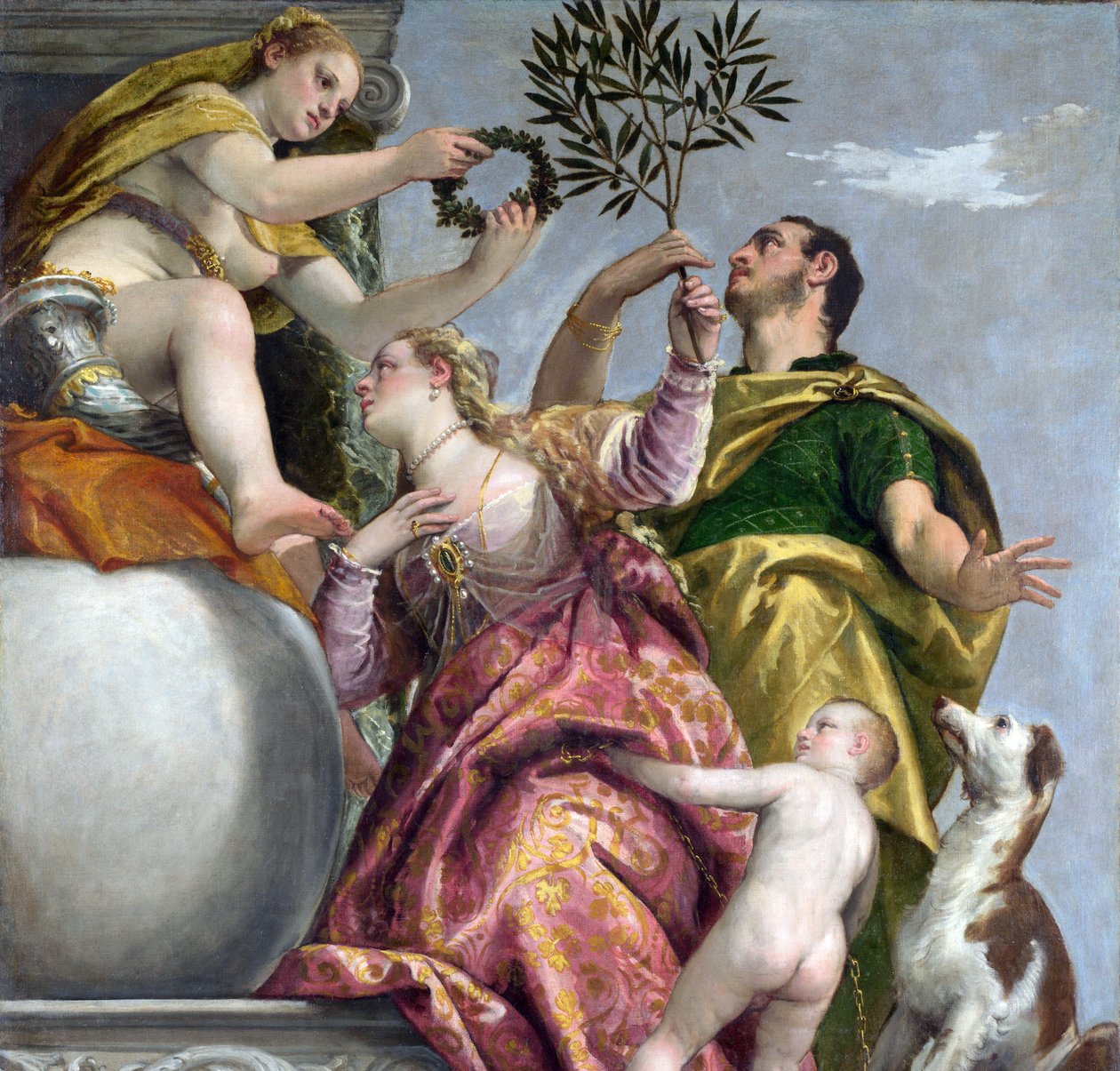 União Feliz (Alegoria do Amor), c.1575 (óleo sobre tela) de (1528 88) Veronese