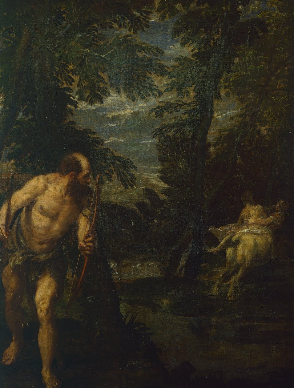 Hércules, Deianeira e o centauro Nessus,1586 (óleo sobre tela) de (1528 88) Veronese