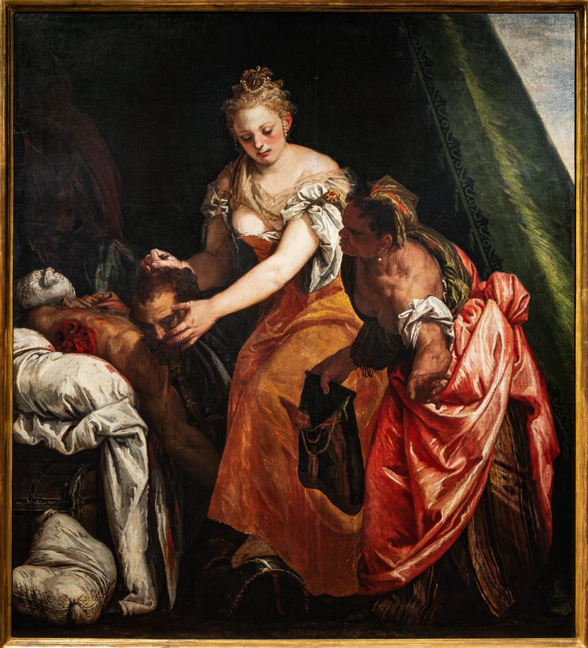 Judith com a cabeça de Holofernes, detalhe de (1528 88) Veronese
