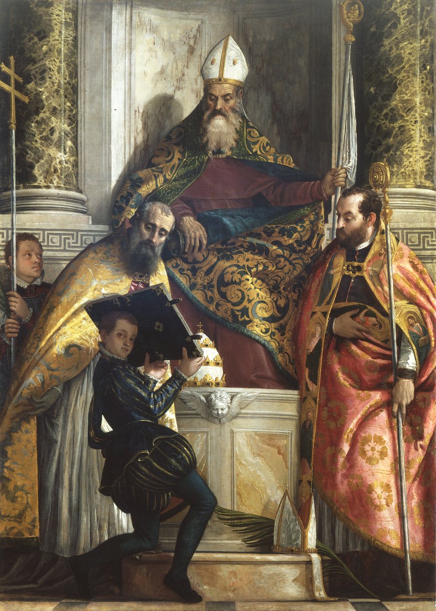 Santo Antônio Abade entre São Cornélio e São Cipriano de Veronese