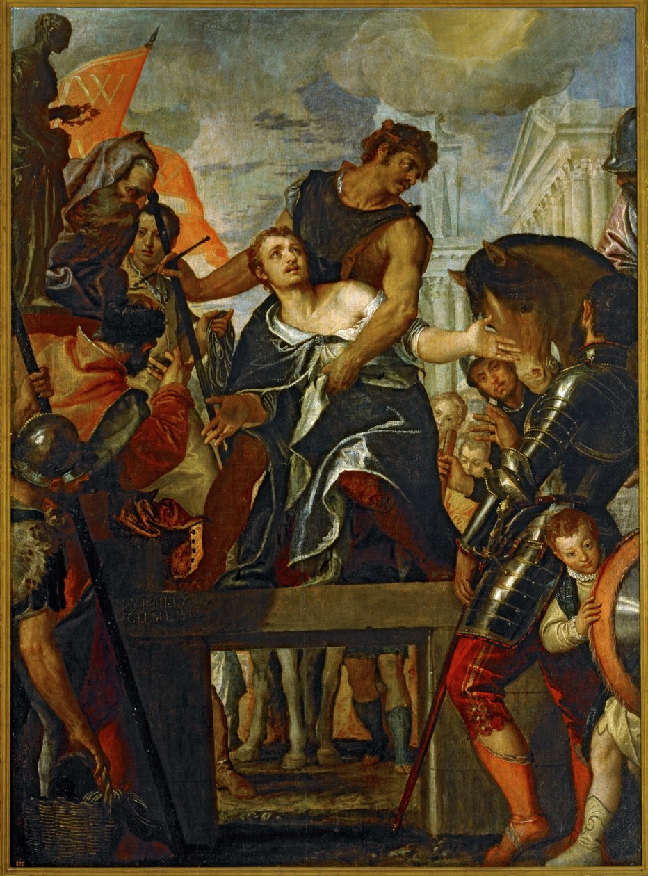 O martírio de São Menas ... (pintura sobre tela) de (1528 88) Veronese