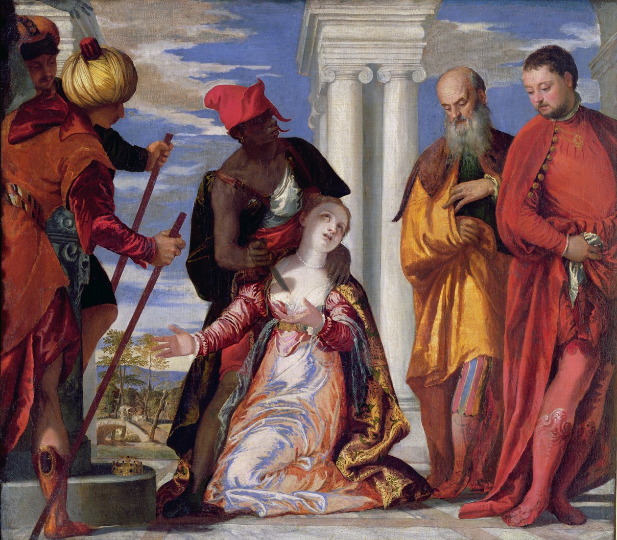 O Martírio de São Justino, c.1555 (óleo sobre tela) de Veronese