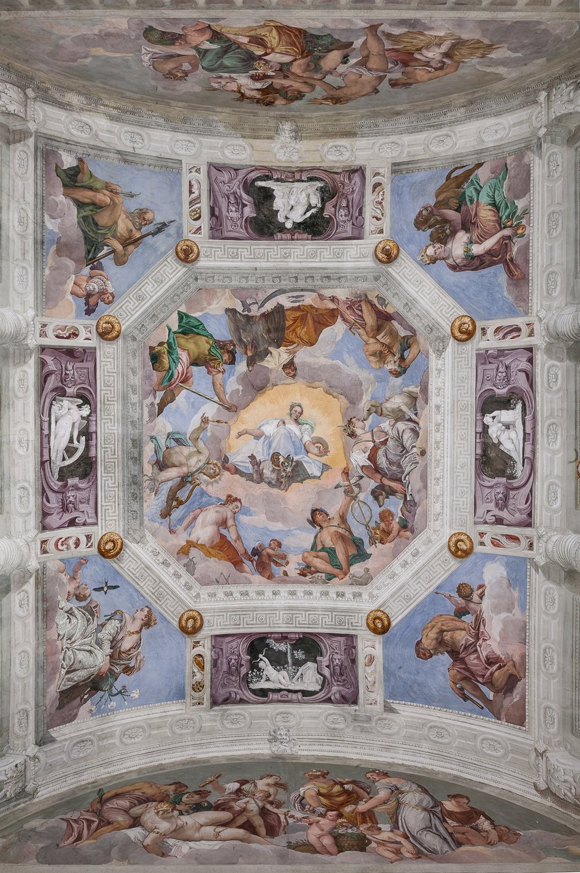 O Olimpo, cofre do Salão do Olimpo de Veronese
