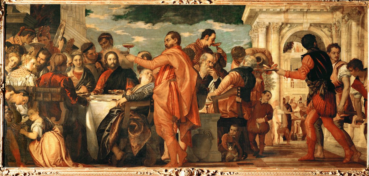 Bodas de Caná (pintura sobre tela) de (1528-88) Veronese