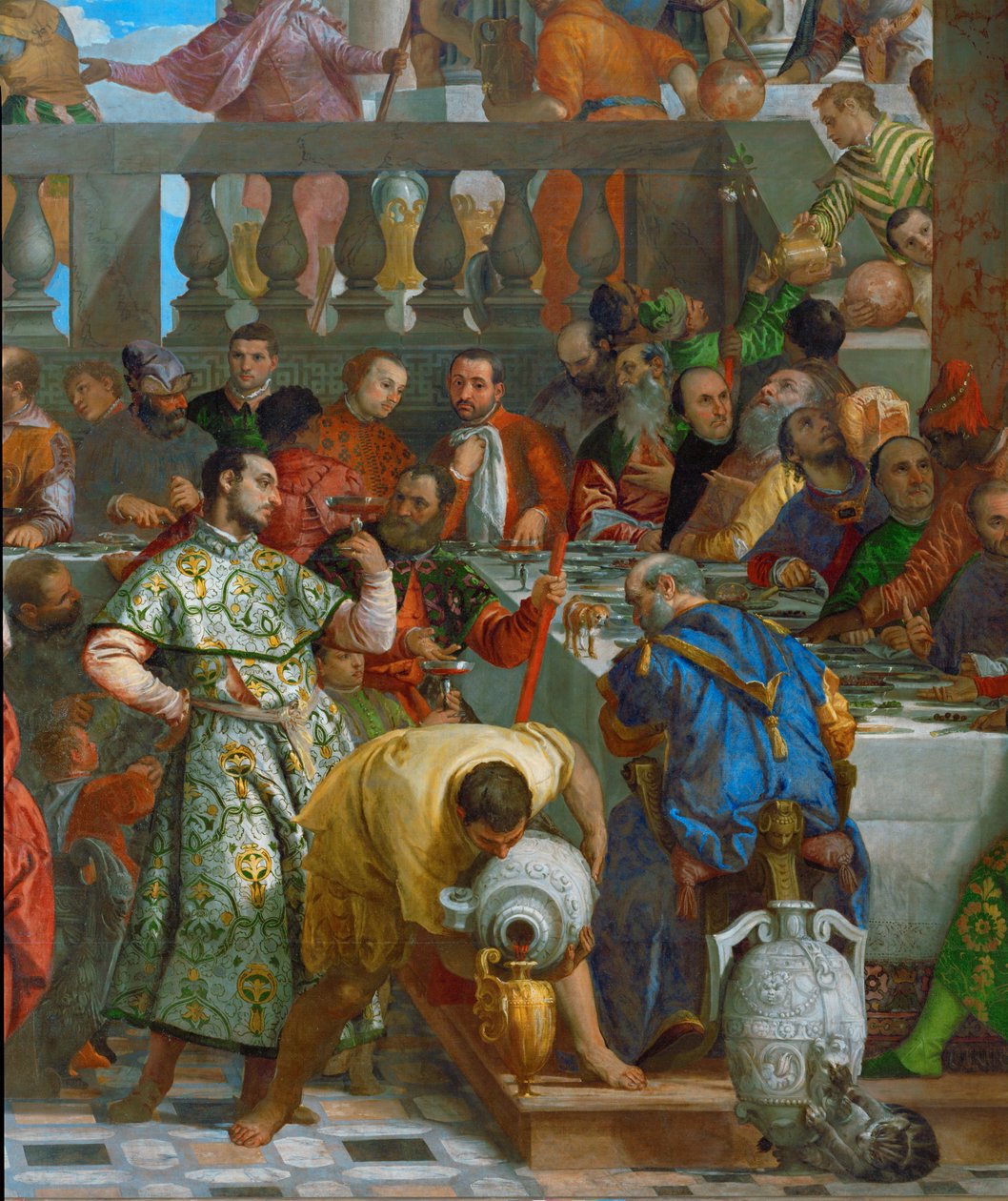 O casamento em Caná ... de (1528 88) Veronese