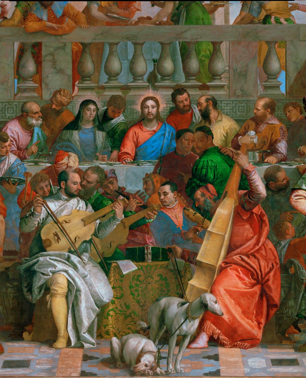 O casamento em Cana ... de (1528 88) Veronese