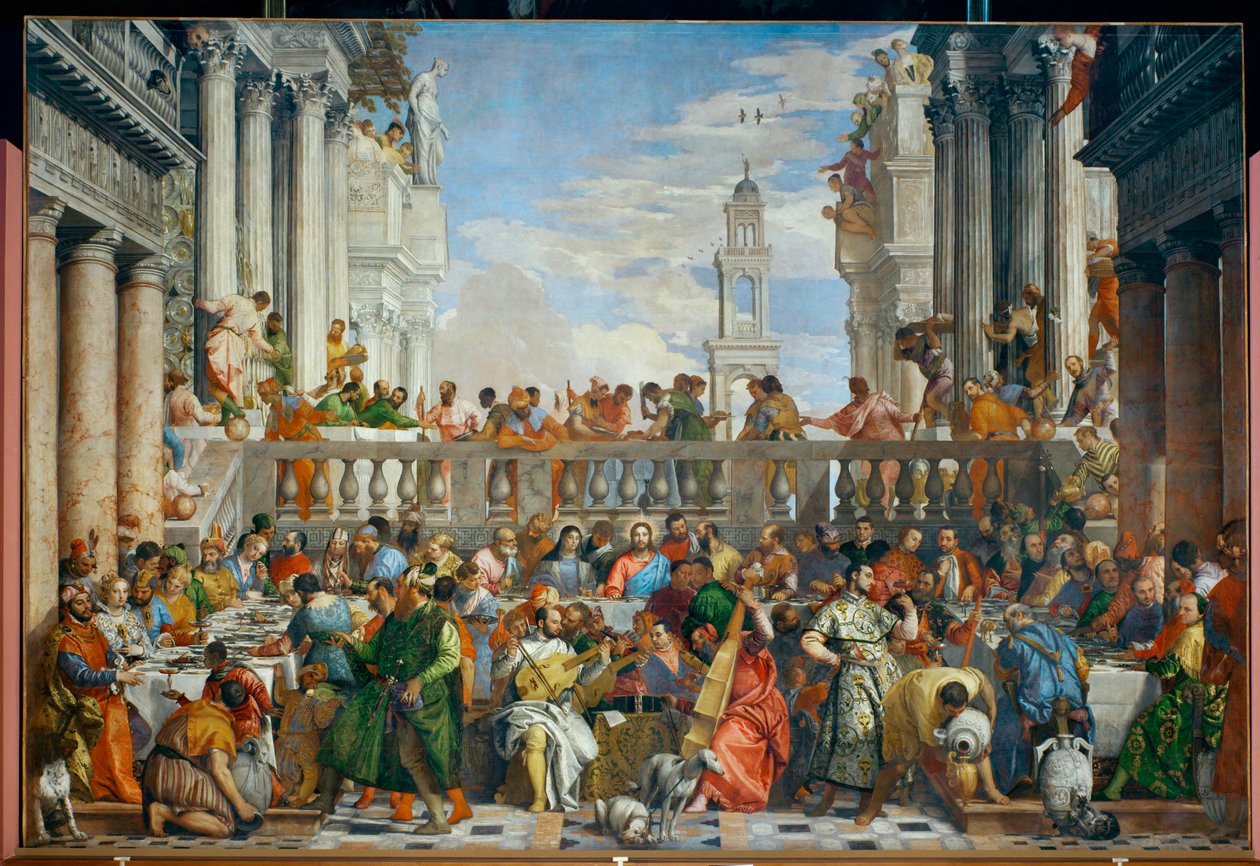 O casamento em Cana ... de (1528 88) Veronese