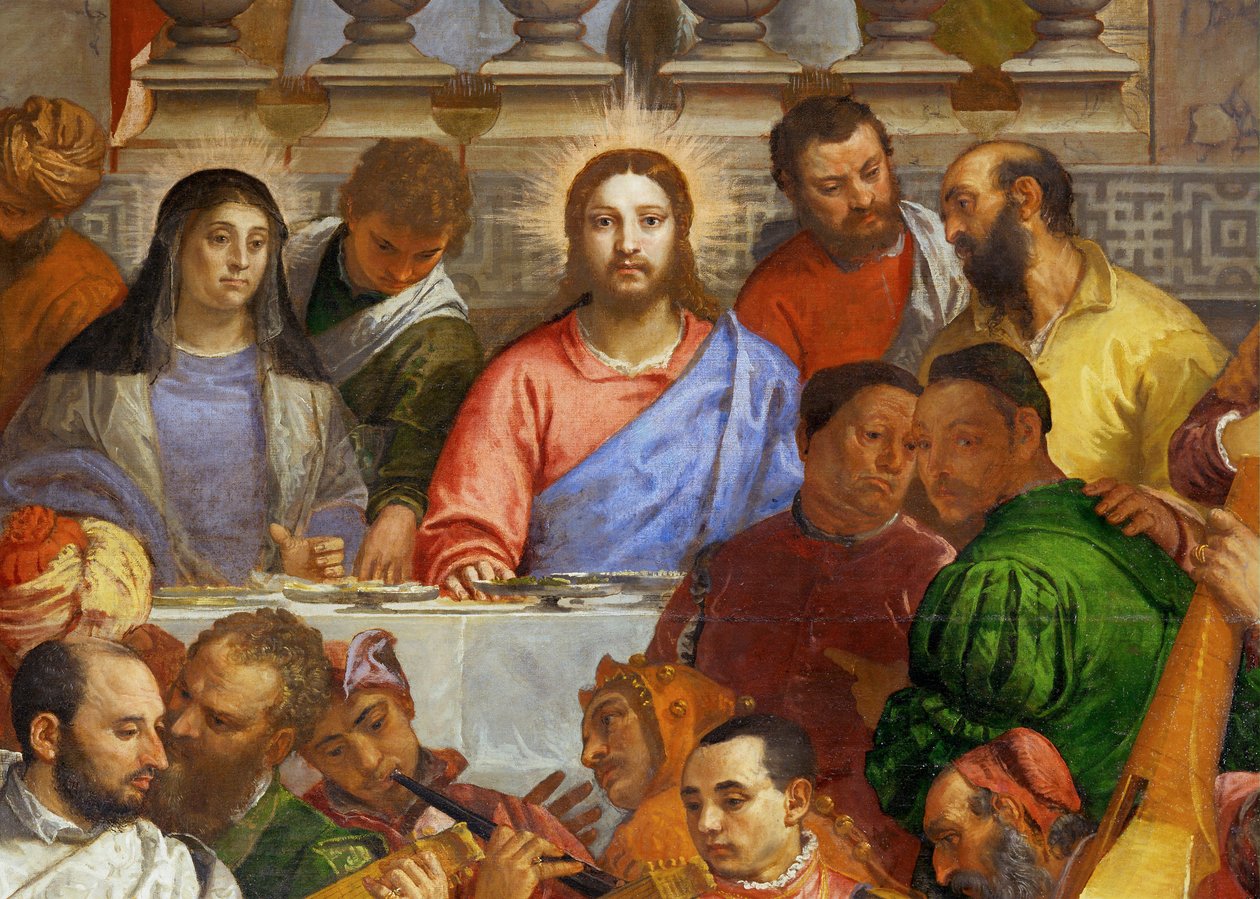 O casamento em Cana ... de (1528 88) Veronese