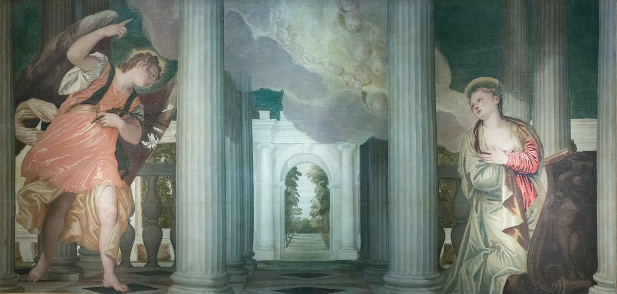 O anúncio,1556 (óleo sobre tela) de (1528 88) Veronese