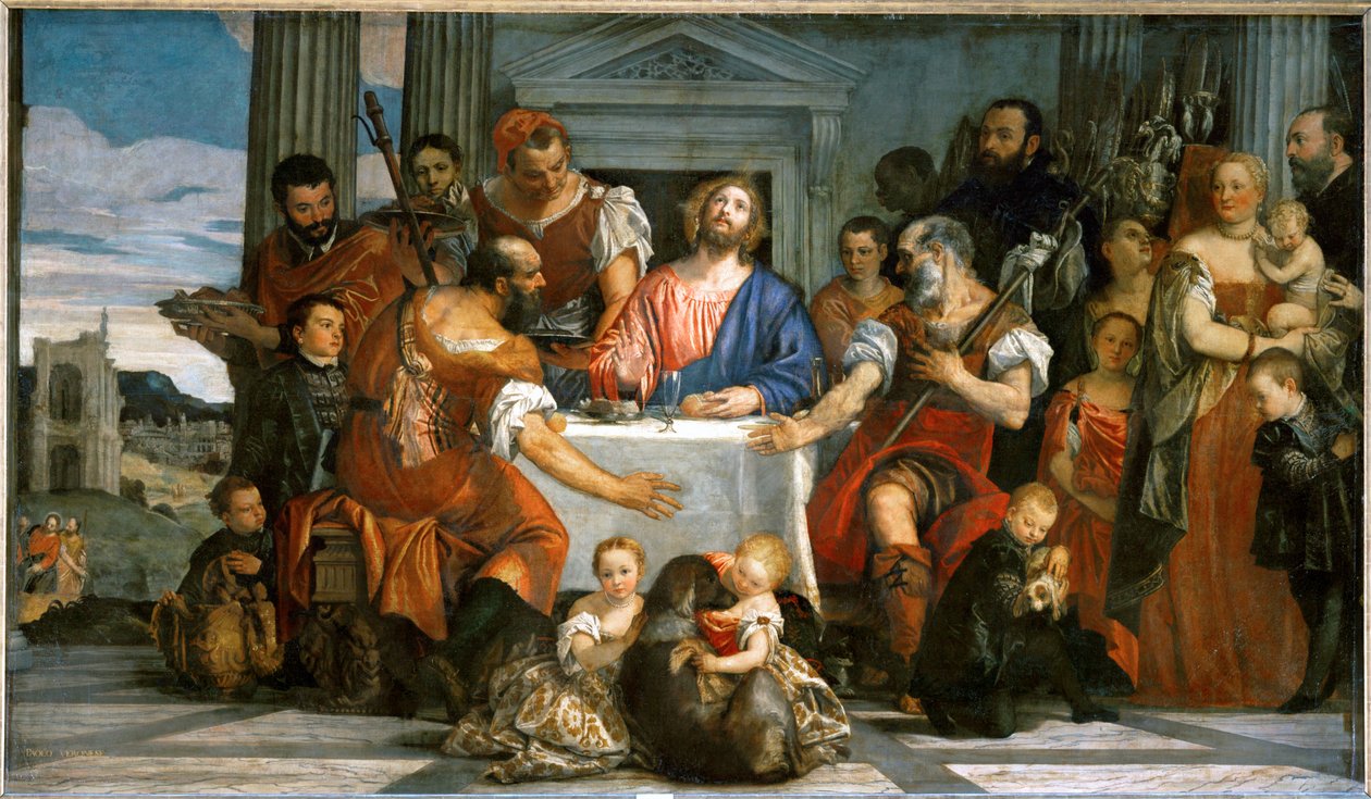 Os peregrinos de Emaús ... de (1528 88) Veronese