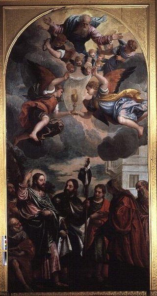 A esposa de Zebedeu Intercedendo com Cristo sobre os seus dois filhos de Veronese
