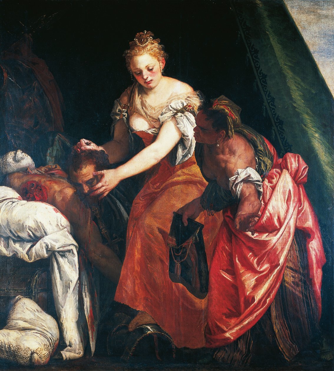 Judith com a cabeça de Holofernes (óleo sobre tela) de (1528 88) Veronese