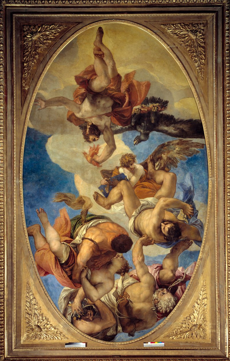 Júpiter iluminando os vícios Pintura por Paolo Veronese (1528-1588) de Veronese