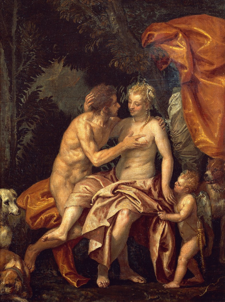 Vénus e Adónis de Veronese