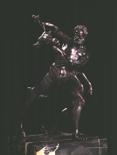 Hércules e o Arcadian Stag (bronze) de Giambologna
