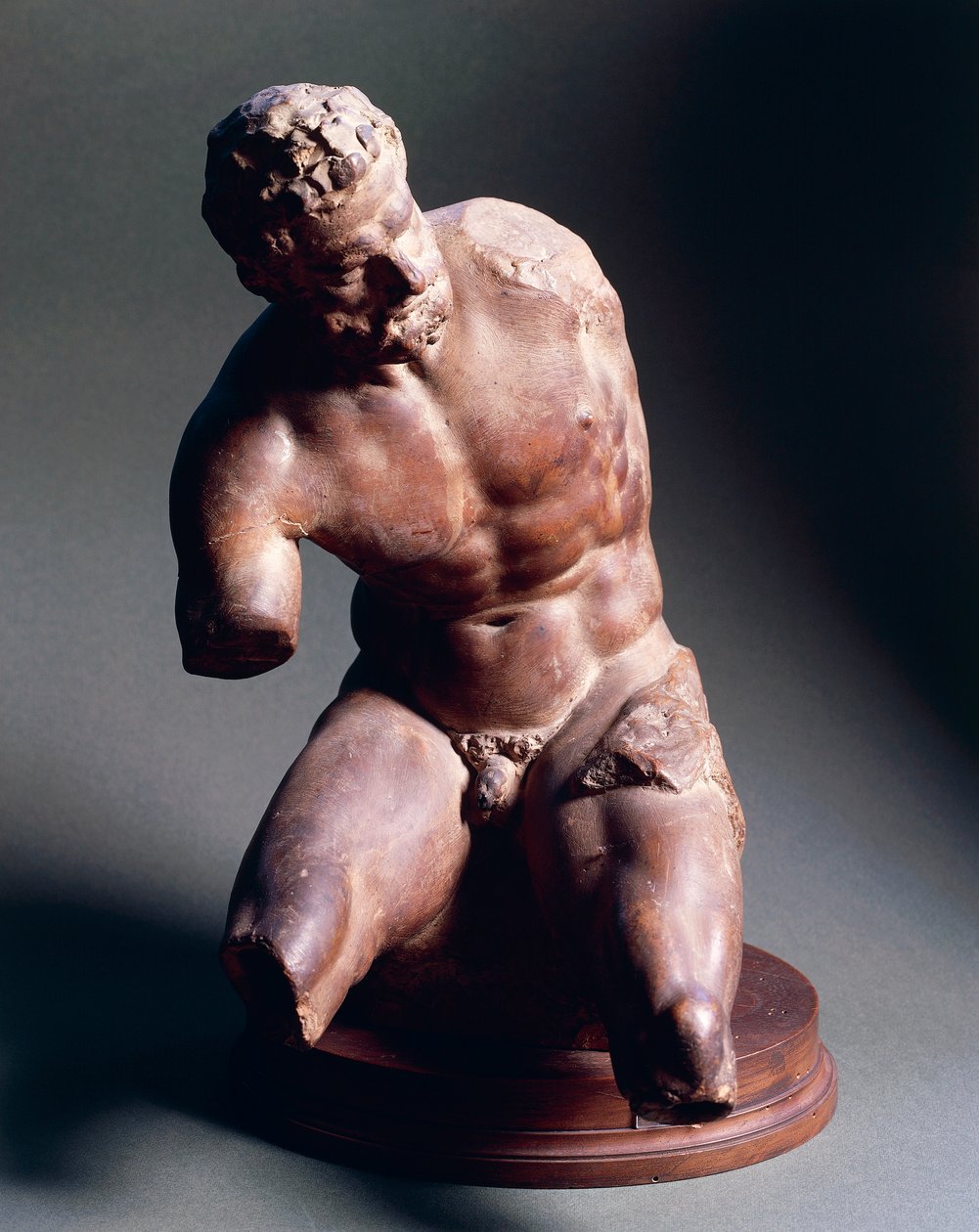 Nu masculino, cerca de 1572, de Giambologna (1529-1608), escultura em terracota, 38,5 cm de Giambologna