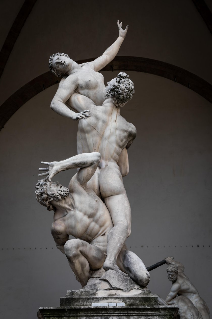 A violação de Proserpina, estátua renascentista de Giambologna, Florença, Itália, Europa, 2021 (foto) de (1529 1608) Giambologna