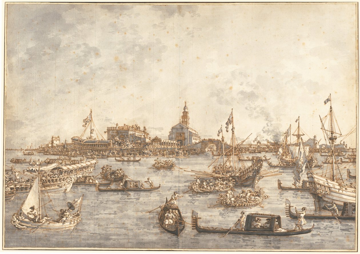 Festa da Ascensão em Veneza de (1697-1768) Canaletto