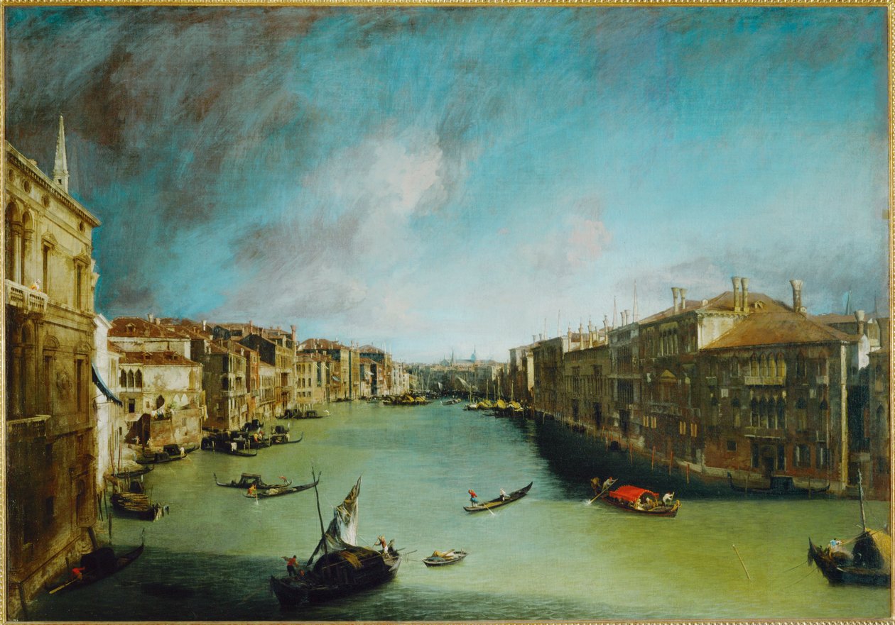 Canal Grande, Veneza (pintura sobre tela) de (1697-1768) Canaletto