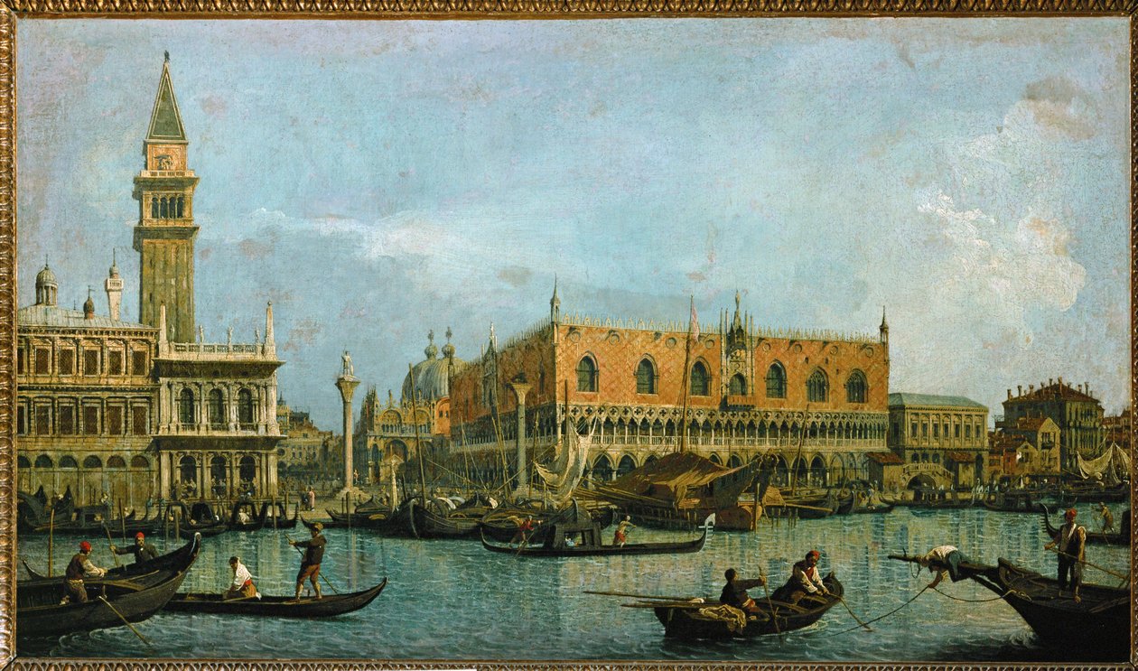 O Mole, visto da bacia de São Marcos ... de (1697-1768) Canaletto