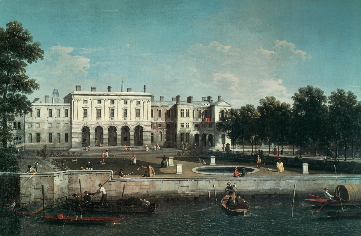 A velha Casa Somerset no Tamisa de (1697 1768) Canaletto