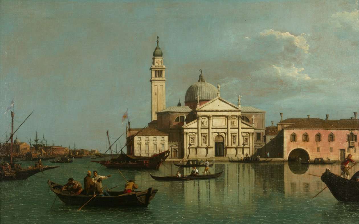 A Igreja de San Giorgio Maggiore, Veneza, c.1740 (óleo sobre tela) de (1697 1768) Canaletto