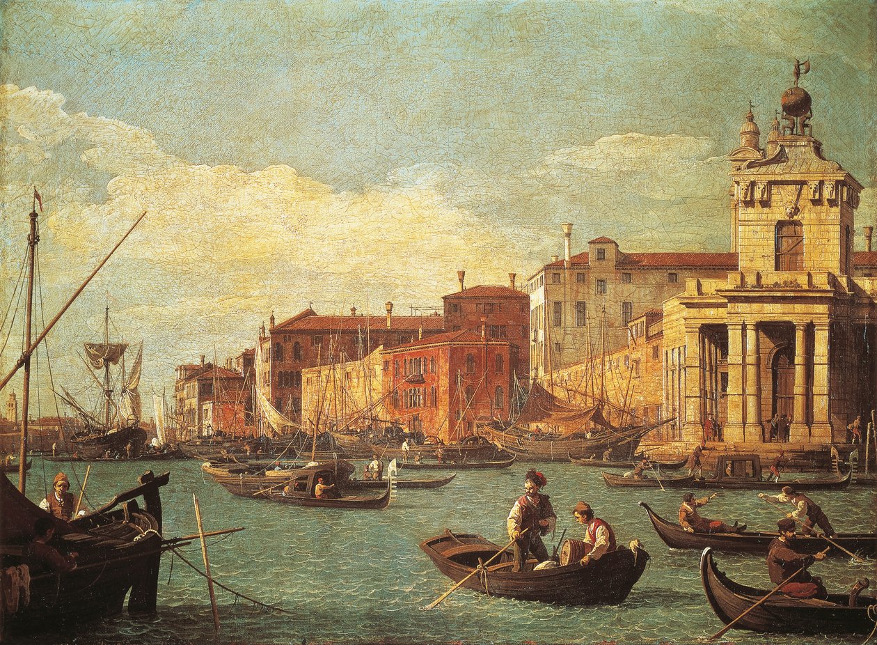 A Casa Personalizada e o Canal de Giudecca de (1697 1768) Canaletto