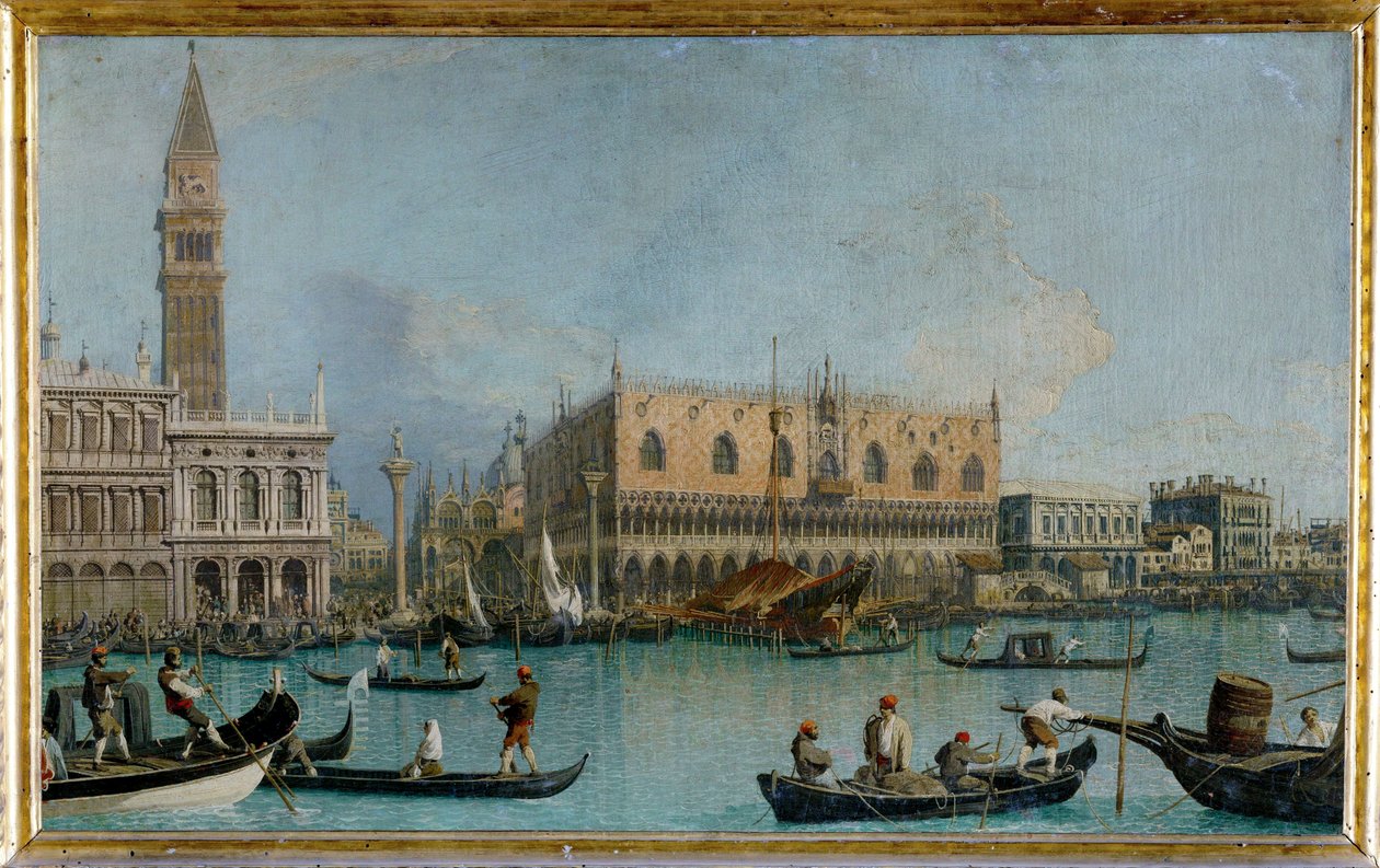 O Palazzo Ducale em Veneza (pintura sobre tela) de (1697-1768) Canaletto