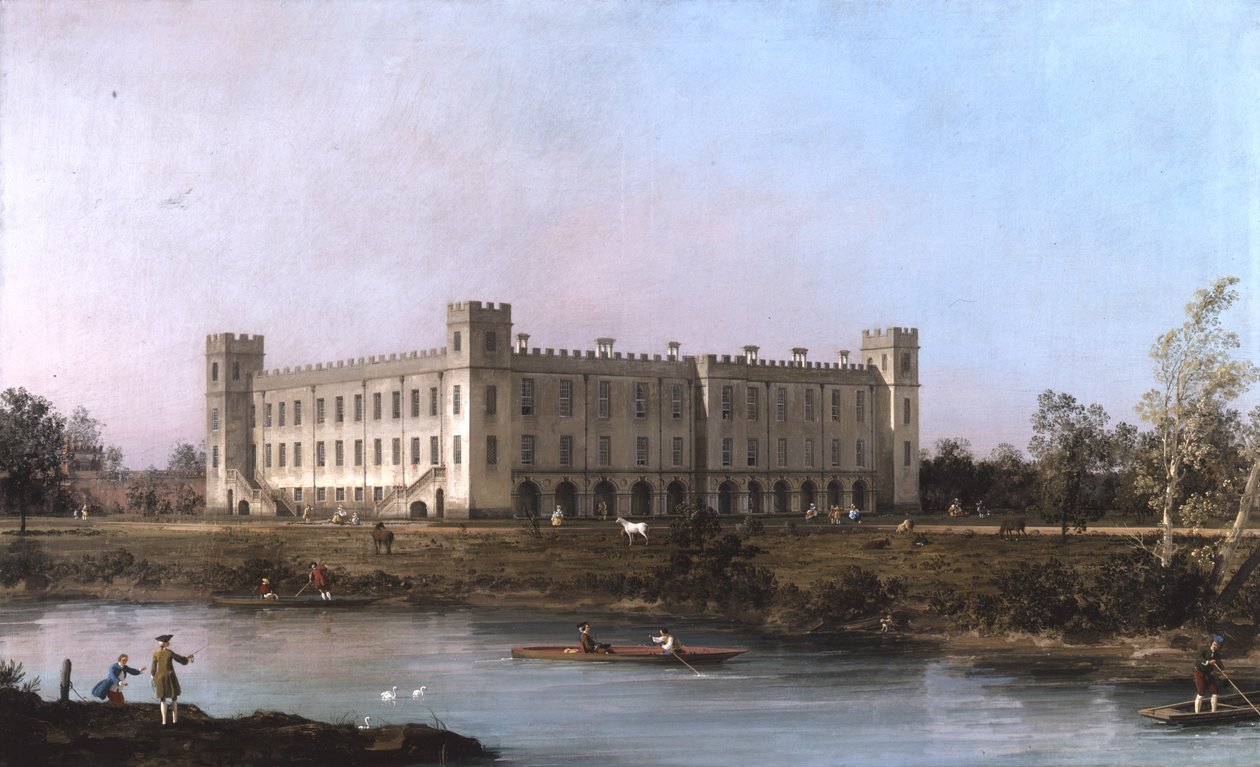 Uma vista da Syon House através do Tamisa a partir do Sudeste de Canaletto