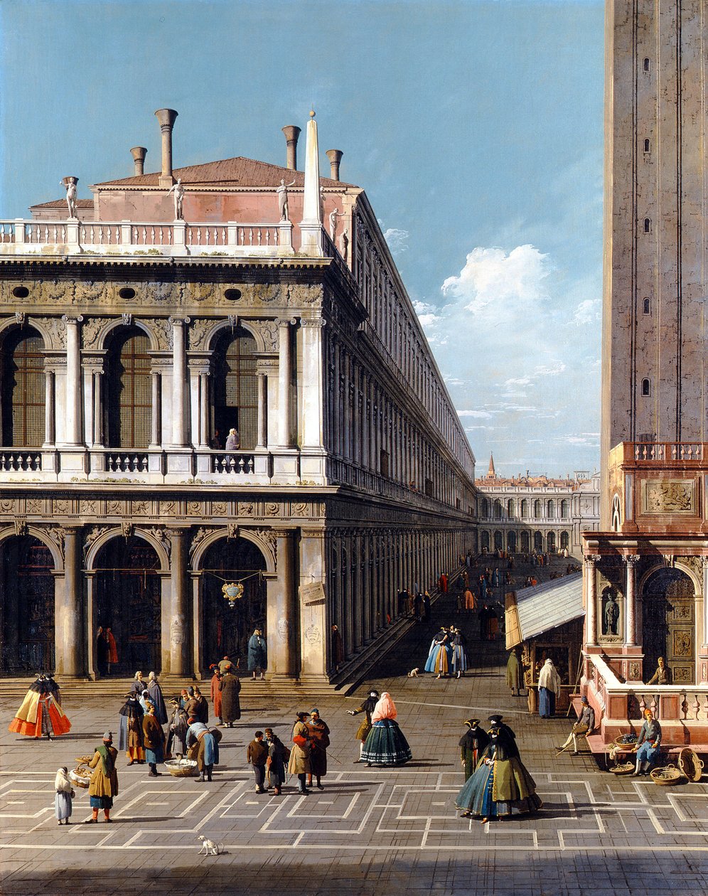 Piazza San Marco - Canaletto (1697-1768). Óleo sobre tela de Canaletto