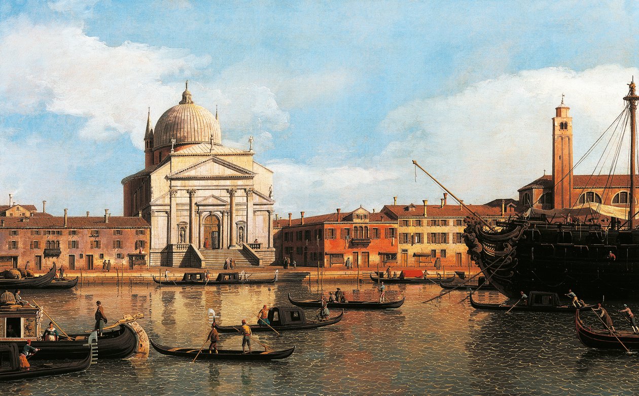 Vista da Igreja do Redentor e de São Tiago, Veneza de Canaletto