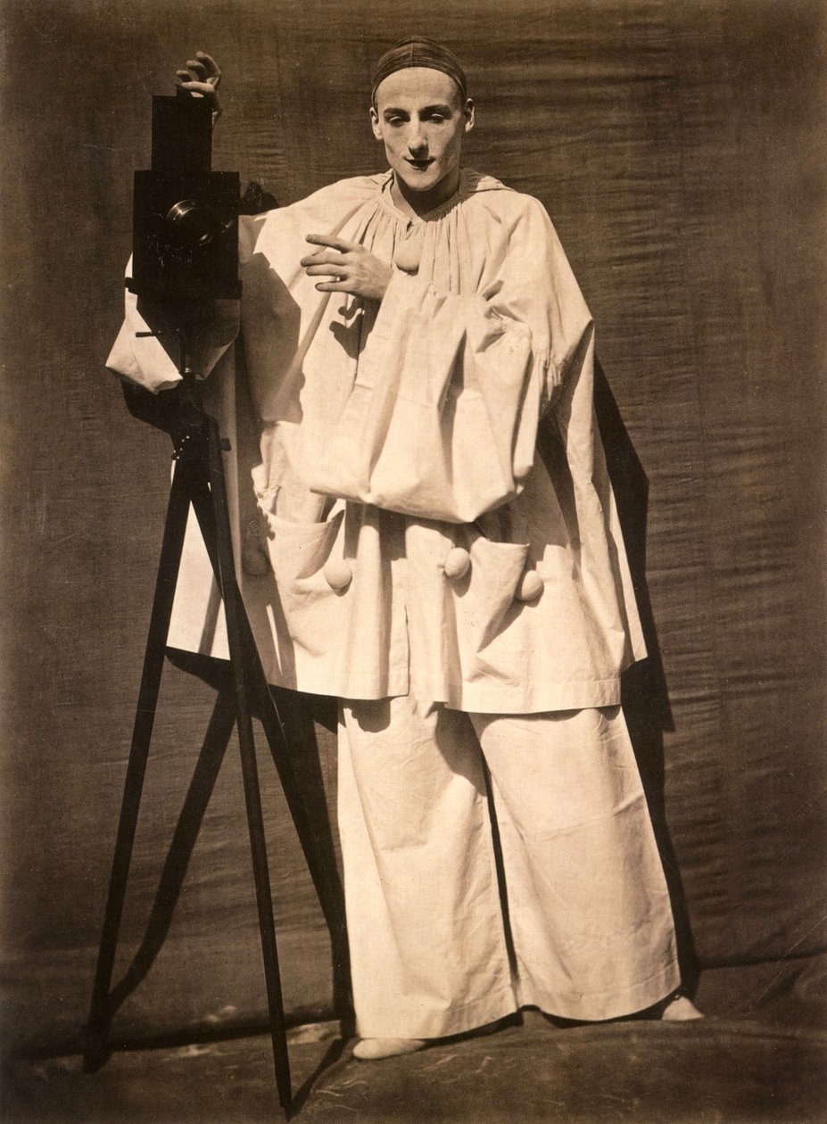 Mime Debureau como fotógrafo Pierrot de (1820 1910) Nadar