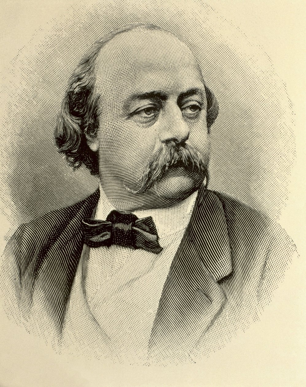FLAUBERT, Gustave (1821-1880). Escritor inglês. Gravura de (1820 1910) (after) Nadar