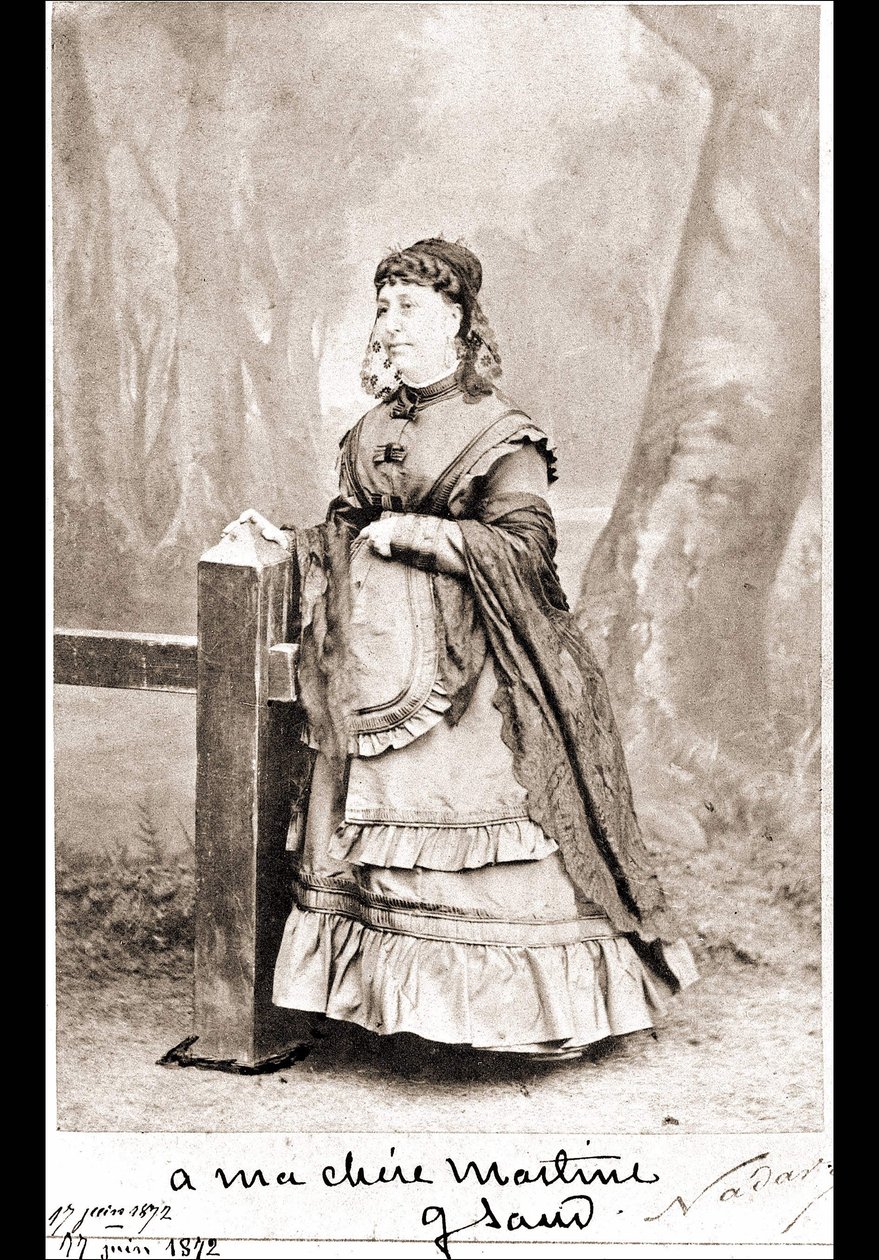 Retrato de George Sand (Aurore Dupin, Baronne Dudevant) (1804-1876) - fotografia de Nadar de Nadar