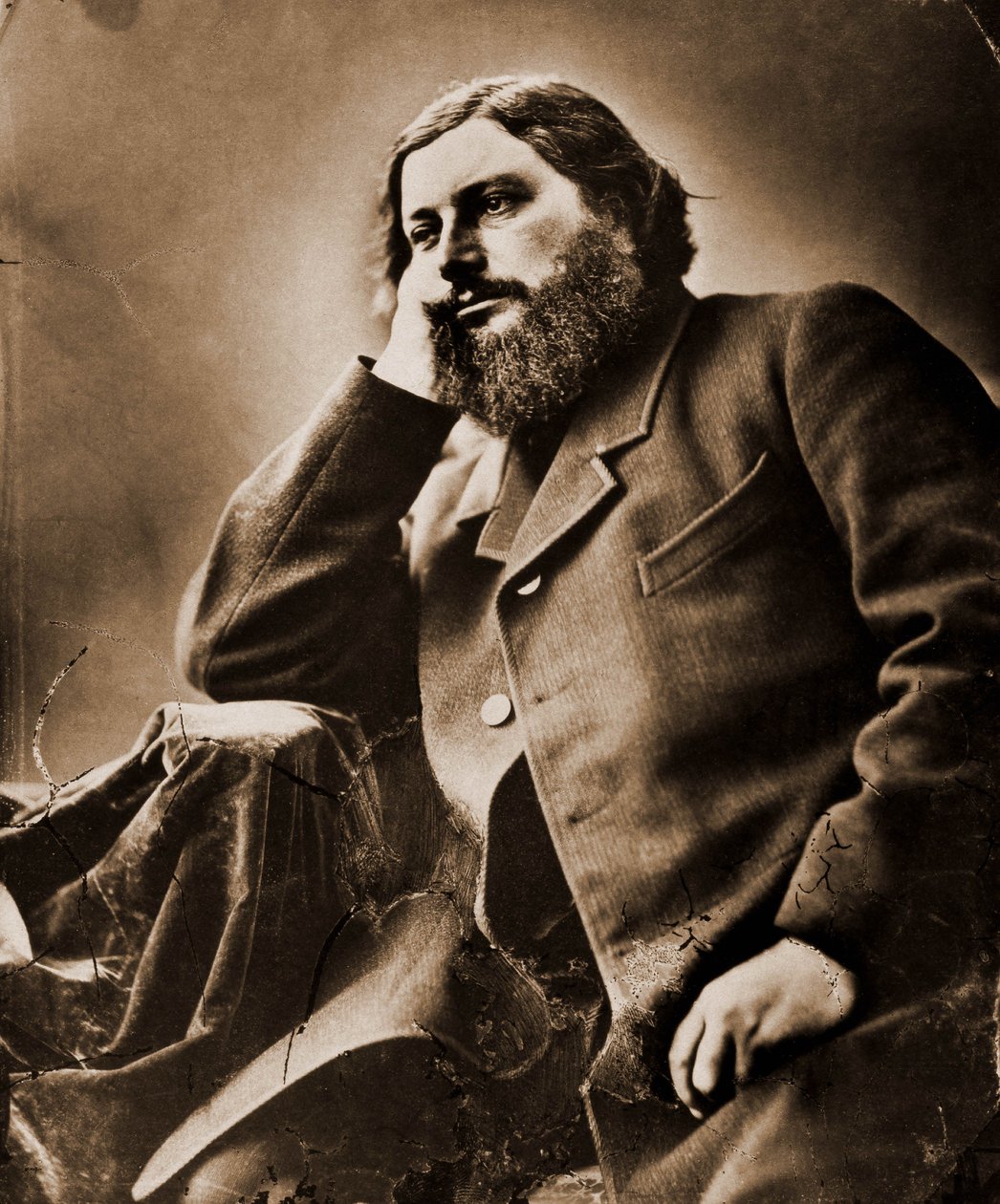 Retrato de Gustave Courbet, pintor 1819-1877 de Nadar
