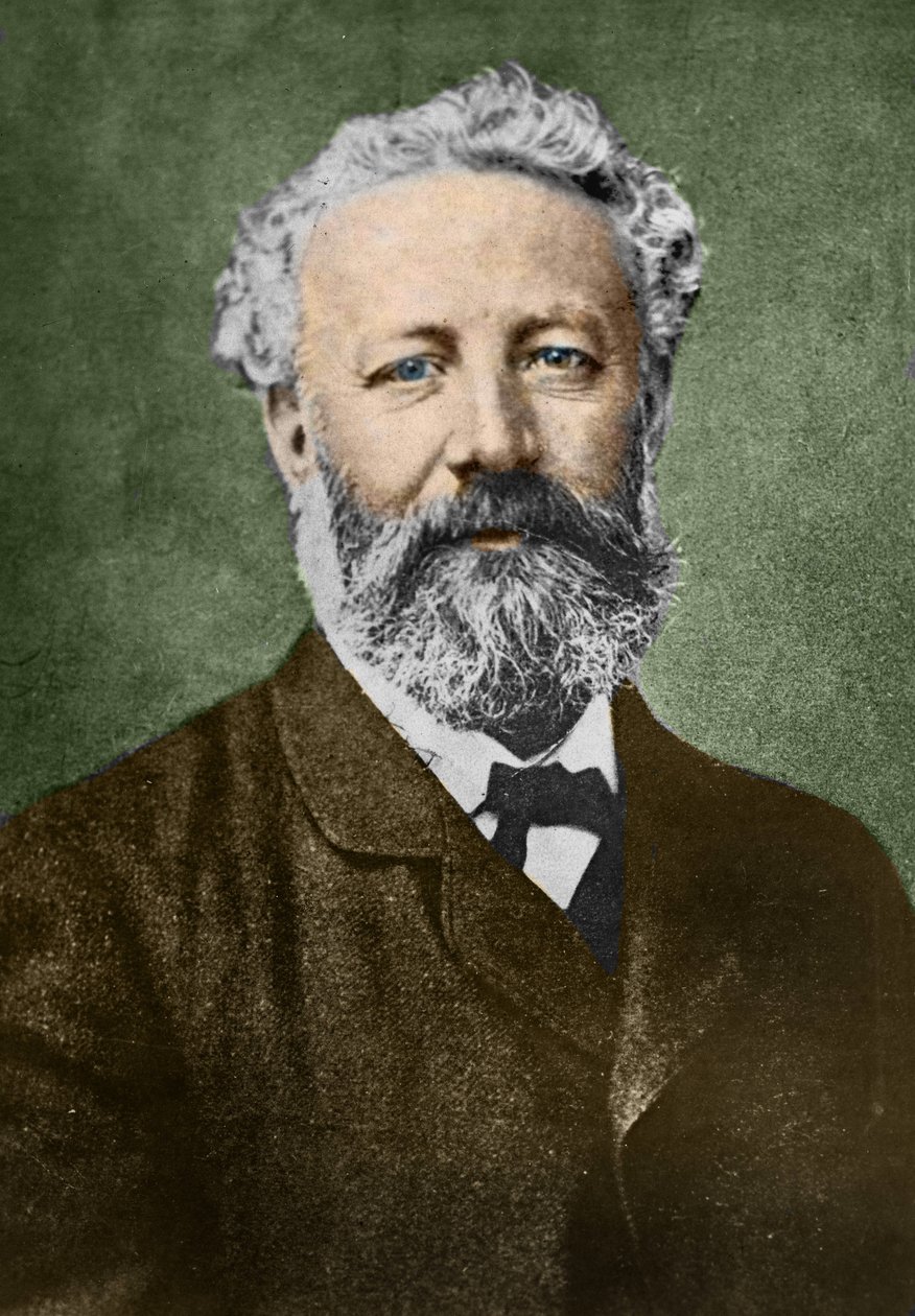 retrato de Jules Verne (1828-1905), escritor francês, de Nadar. de Nadar