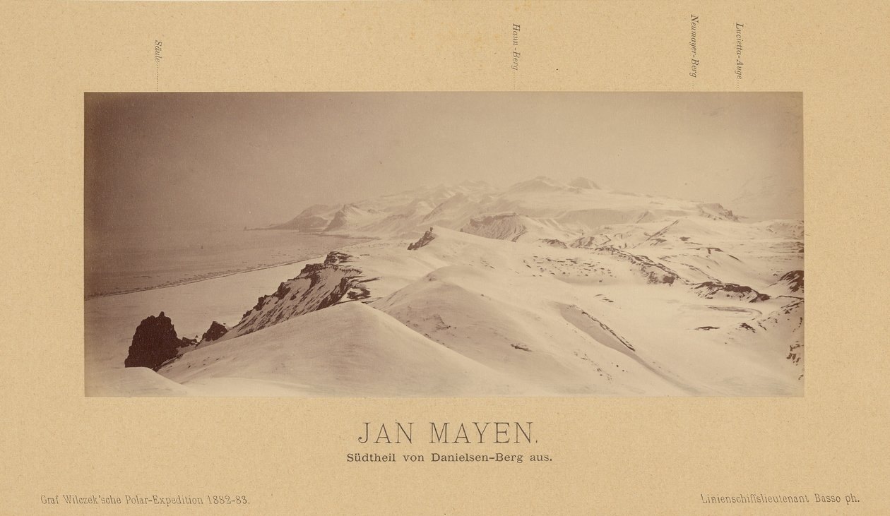 Jan Mayen, parte sul de Danielsen-Berg. de (Linienschiffs Lieutenant) Richard Basso