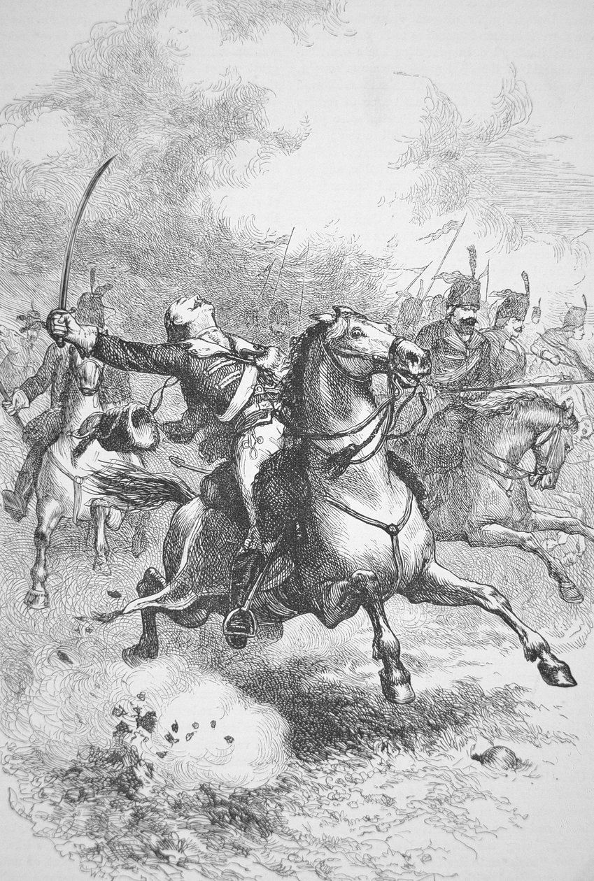 Morte do Conde Casimir Pulaski (litho) de (after) American School