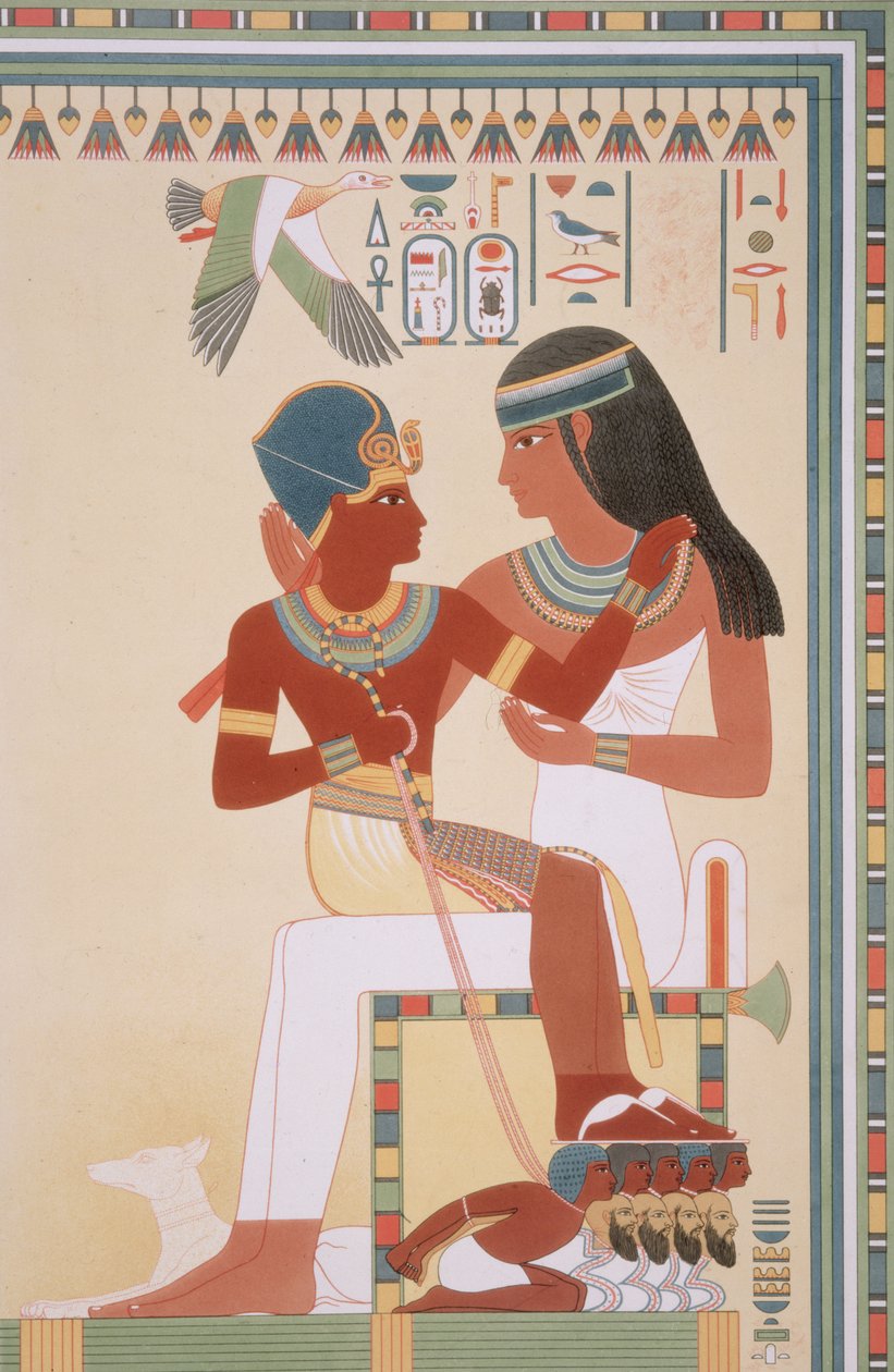 746.c.1. & f.8 Amounoph II e sua governanta de 