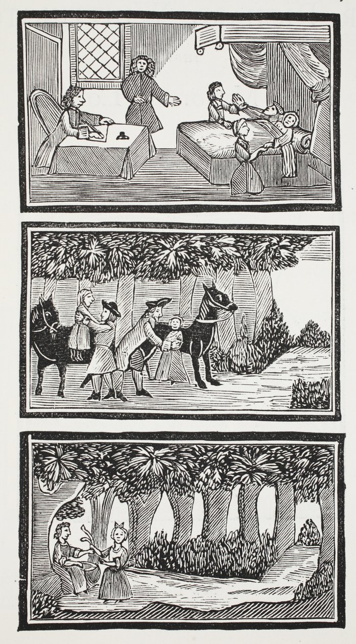 The History of The Two Children in the Wood, ilustração de 