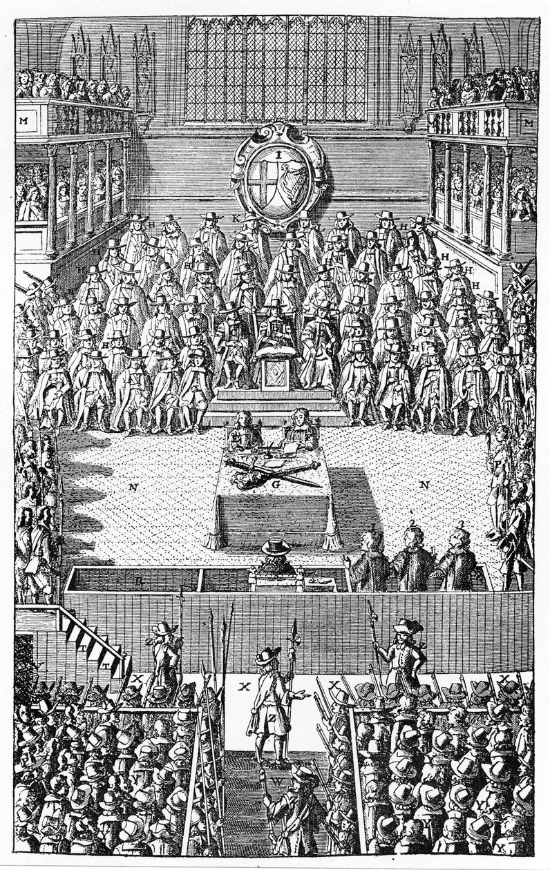 Julgamento de Carlos I, janeiro de 1649 de (after) English School