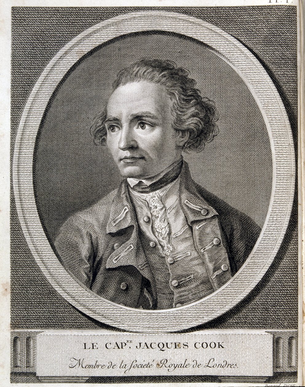 Capitão James Cook, membro da Royal Society of London de (after) French School