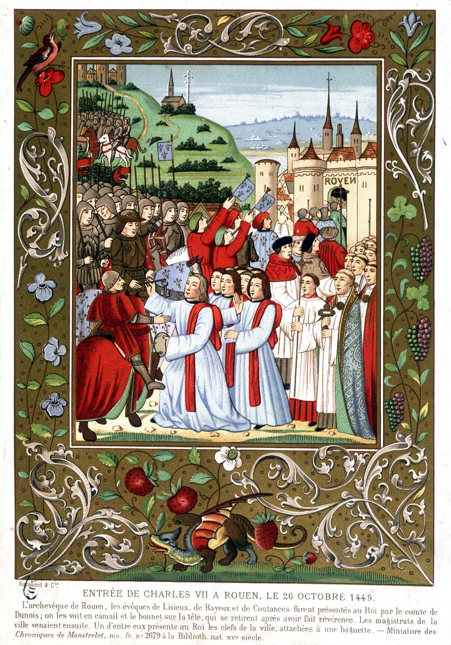 Entrada de Carlos VII em Rouen, 26 de Outubro de (after) French School