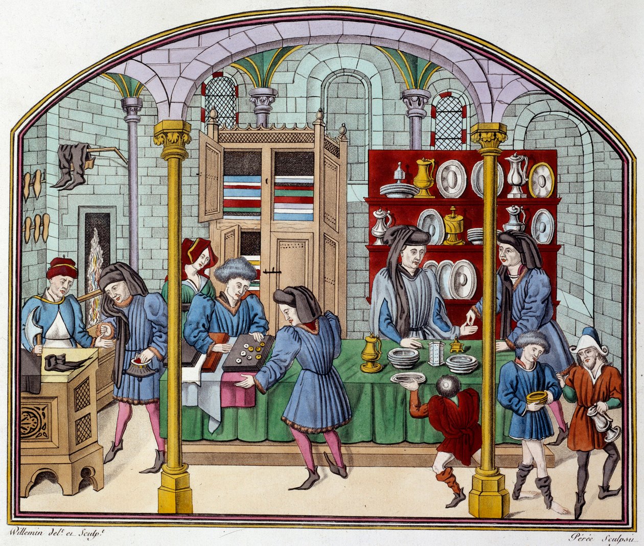 Loja de ouro. Litografia em "Ethiques d