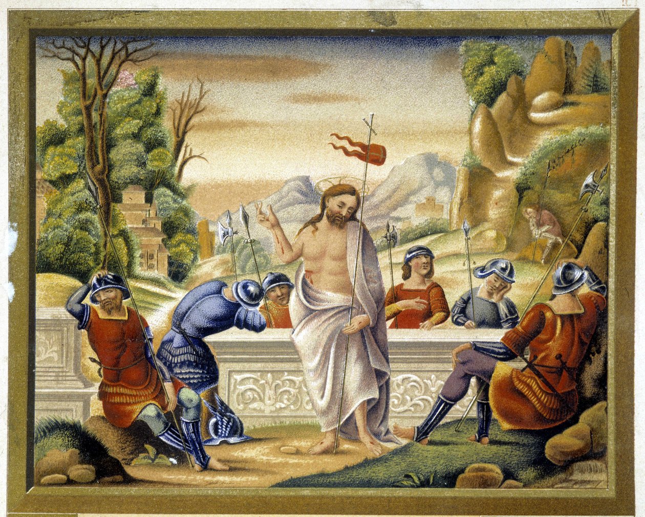 A Ressurreição de Cristo - Itália, v.1500 de (after) Italian School