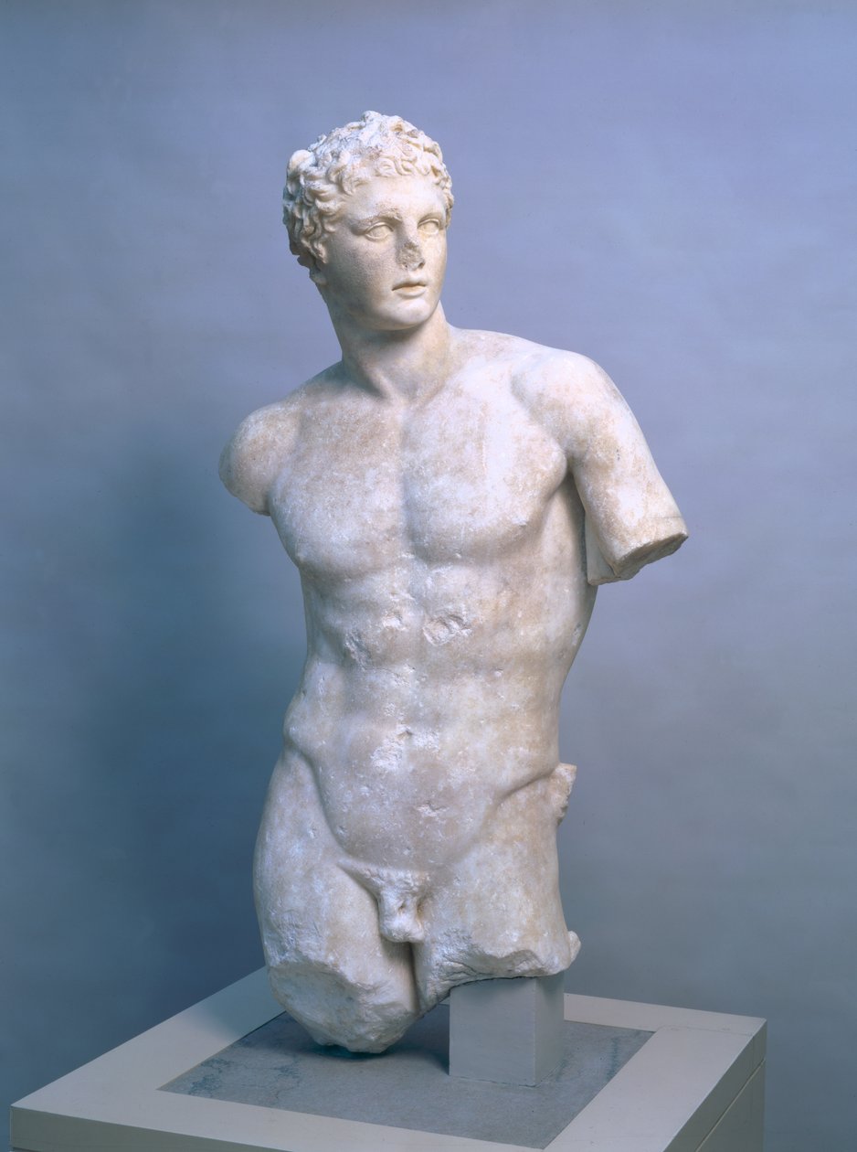 Meleager, uma cópia romana depois de um original grego de 340 AC, c.70-100 DC (mármore Parian) de (after) Skopas of Paros